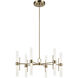 Riven LED Champagne Bronze Chandelier Ceiling Light