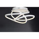 Twisted LED 24.5 inch Matte White Flush Mount Ceiling Light