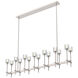 Salita 14 Light 9.38 inch Polished Nickel Pendant Ceiling Light in Clear Crystal