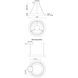 Cerchio LED 35.38 inch White Pendant Ceiling Light