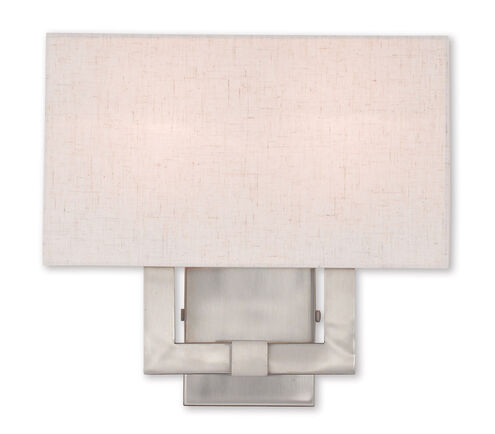 Meridian 2 Light 13 inch Brushed Nickel ADA ADA Wall Sconce Wall Light