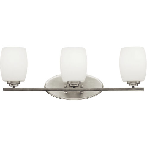 Eileen 3 Light 24 inch Brushed Nickel Wall Mt Bath 3 Arm Wall Light in Incandescent