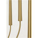 Ellen DeGeneres Lois 8 Light 34 inch Burnished Brass Chandelier Ceiling Light