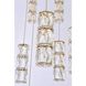 Polaris 20 Light 38 inch Chrome Chandelier Ceiling Light