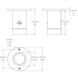 Estrella LED 2.31 inch White Outdoor Flush Mount, WAC Landscape