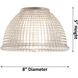 Ballston Arietta LED 8 inch Polished Chrome Sconce Wall Light, Ballston