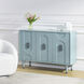 Modern Geo Skye Blue Cabinet