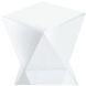 Prism 20.8 X 12.4 inch White Side Table