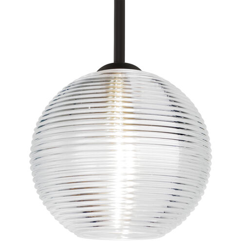 Kristall 8 LED Black Cord Pendant Ceiling Light