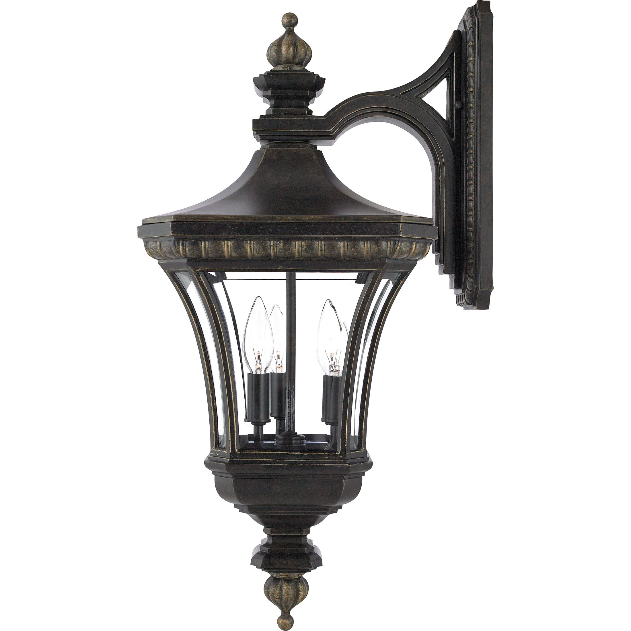 Devon 3 Light 25 inch Imperial Bronze Outdoor Wall Lantern