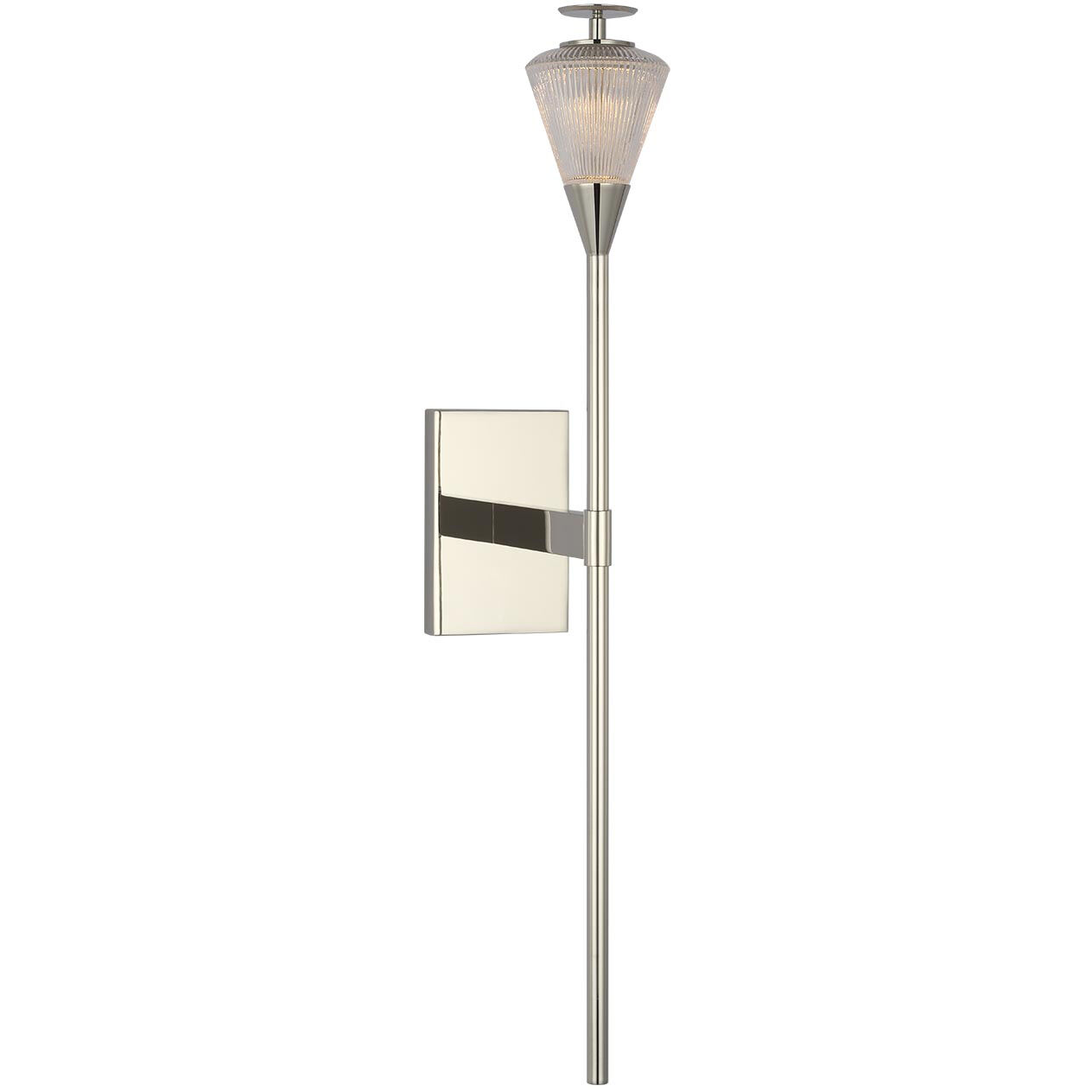 Waterford Blaze Tail Sconce Wall Light in Polished Nickel