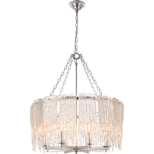 Canada 8 Light 27 inch Silver Chandelier Ceiling Light