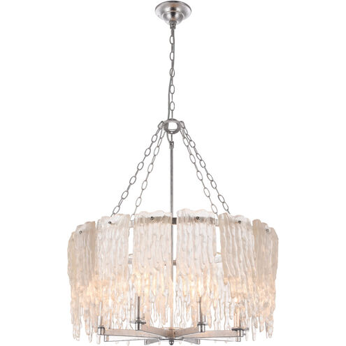 Canada 8 Light 27 inch Silver Chandelier Ceiling Light