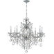 Maria Theresa 9 Light 28 inch Polished Chrome Chandelier Ceiling Light in Clear Swarovski Strass