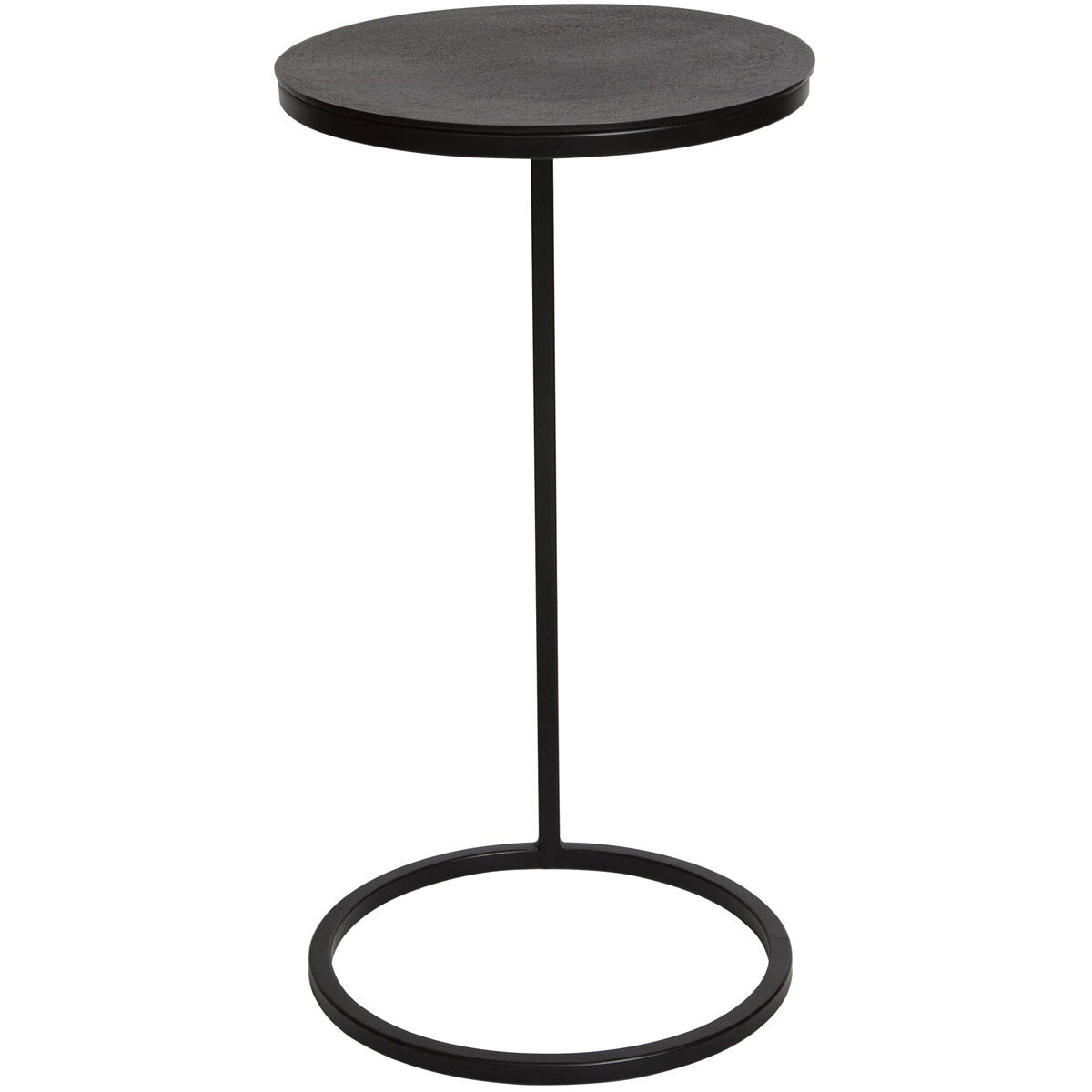Brunei 24 X 13 inch Aged Black Iron and Plated Antique Bronze Accent Table