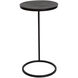 Brunei 24 X 13 inch Aged Black Iron and Plated Antique Bronze Accent Table