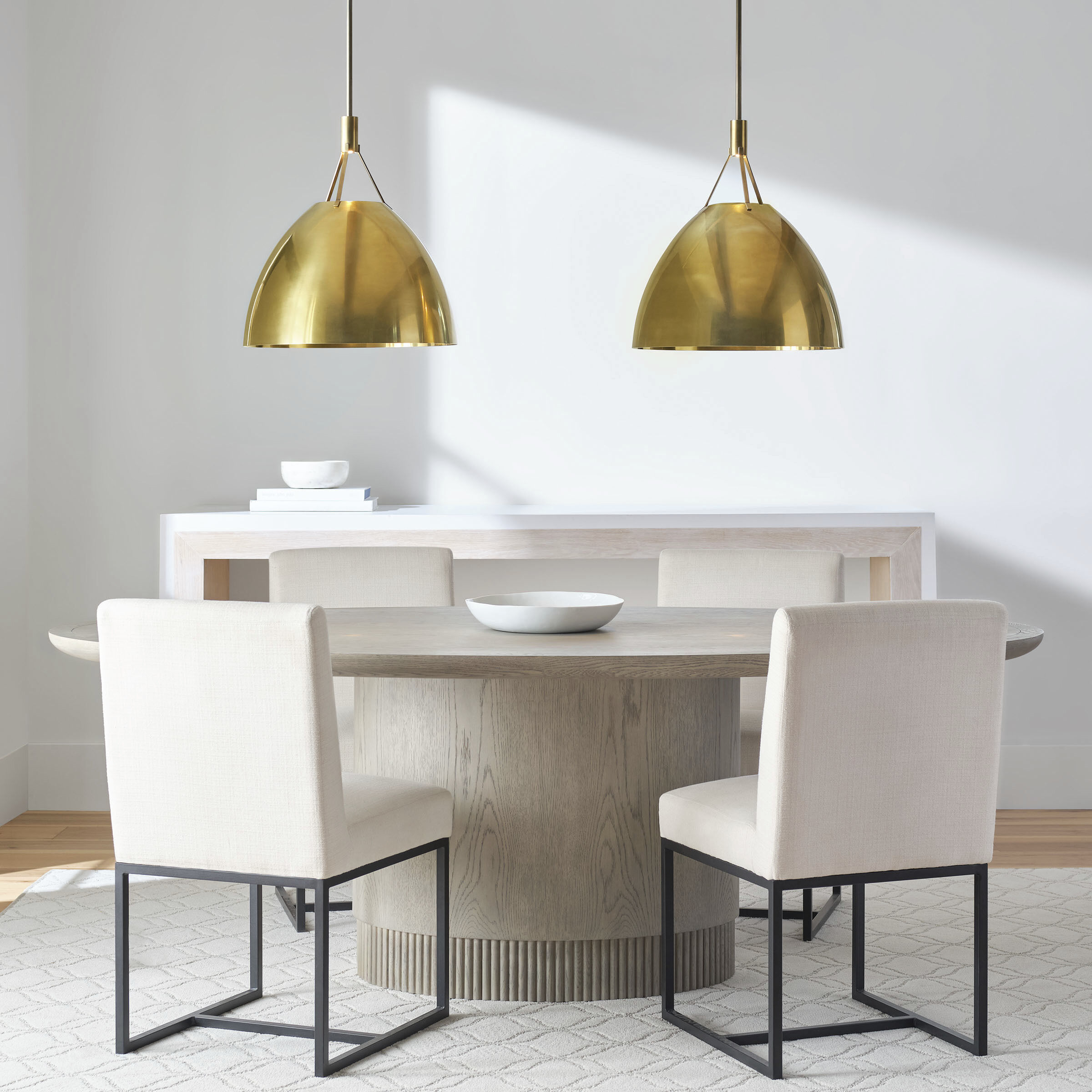 Sean Lavin Sospeso Line-Voltage Pendant Ceiling Light in Natural Brass