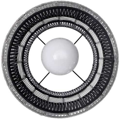 Aden 1 Light 22 inch Black Outdoor Pendant, Both Indoor/Outdoor