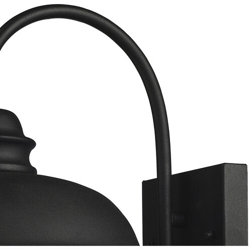 Streetside Cafe 1 Light 15 inch Matte Black Outdoor Sconce, Small