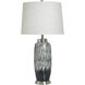Rogan 32.25 inch 100 watt Rogan Grey and White Table Lamp Portable Light