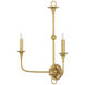 Nottaway 2 Light 17.75 inch Contemporary Gold Leaf Wall Sconce Wall Light
