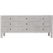 Conrad White Wash Dresser, 9 Drawer