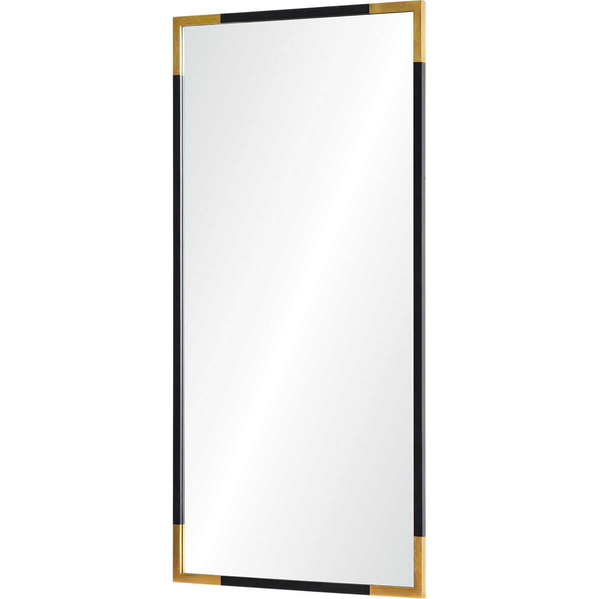 Osmond 60 X 30 inch Gold and Black Wall Mirror