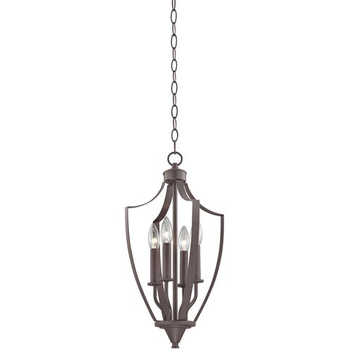 Foyer 4 Light 11 inch Oil Rubbed Bronze Mini Pendant Ceiling Light