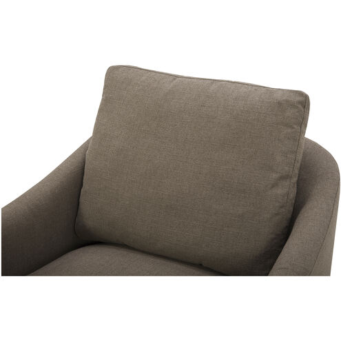 Linden Grey Swivel Chair in Taupe