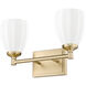 Oren 2 Light 16 inch Modern Gold Bath Vanity Light Wall Light
