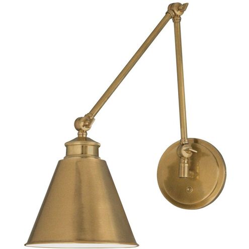 Aidan 5.5 inch Brushed Nickel Swingarm Sconce Wall Light, Moveable