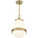 Endura 1 Light 10 inch Warm Brass Pendant Ceiling Light, Lighting One