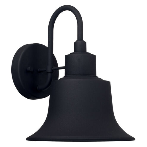 Brock 1 Light 12 inch Black Outdoor Wall Lantern