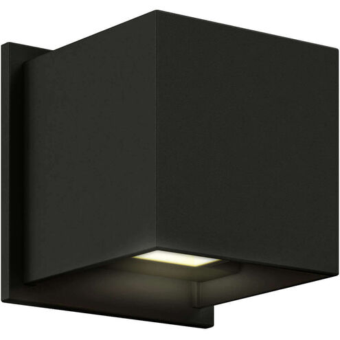 Cubix LED 4.63 inch Black ADA Sconce Wall Light, Directional Up/Down
