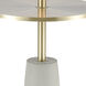 Below the Surface 63 inch 100.00 watt Polished Concrete with Antique Brass Floor Lamp Portable Light