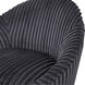 Crue Gunmetal and Stainless Steel Swivel Chair