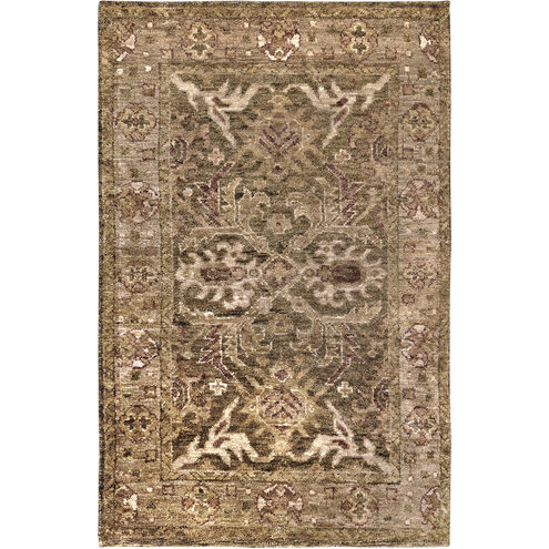 Scarborough 36 X 24 inch Dark Brown, Olive, Khaki, Camel Rug