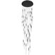 Main St. LED 37 inch Black Multi Port Pendant Ceiling Light