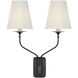 Amber Lewis Knox LED 15.25 inch Bronze Double Sconce Wall Light