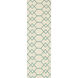 Frontier 96 X 30 inch Khaki, Teal Rug
