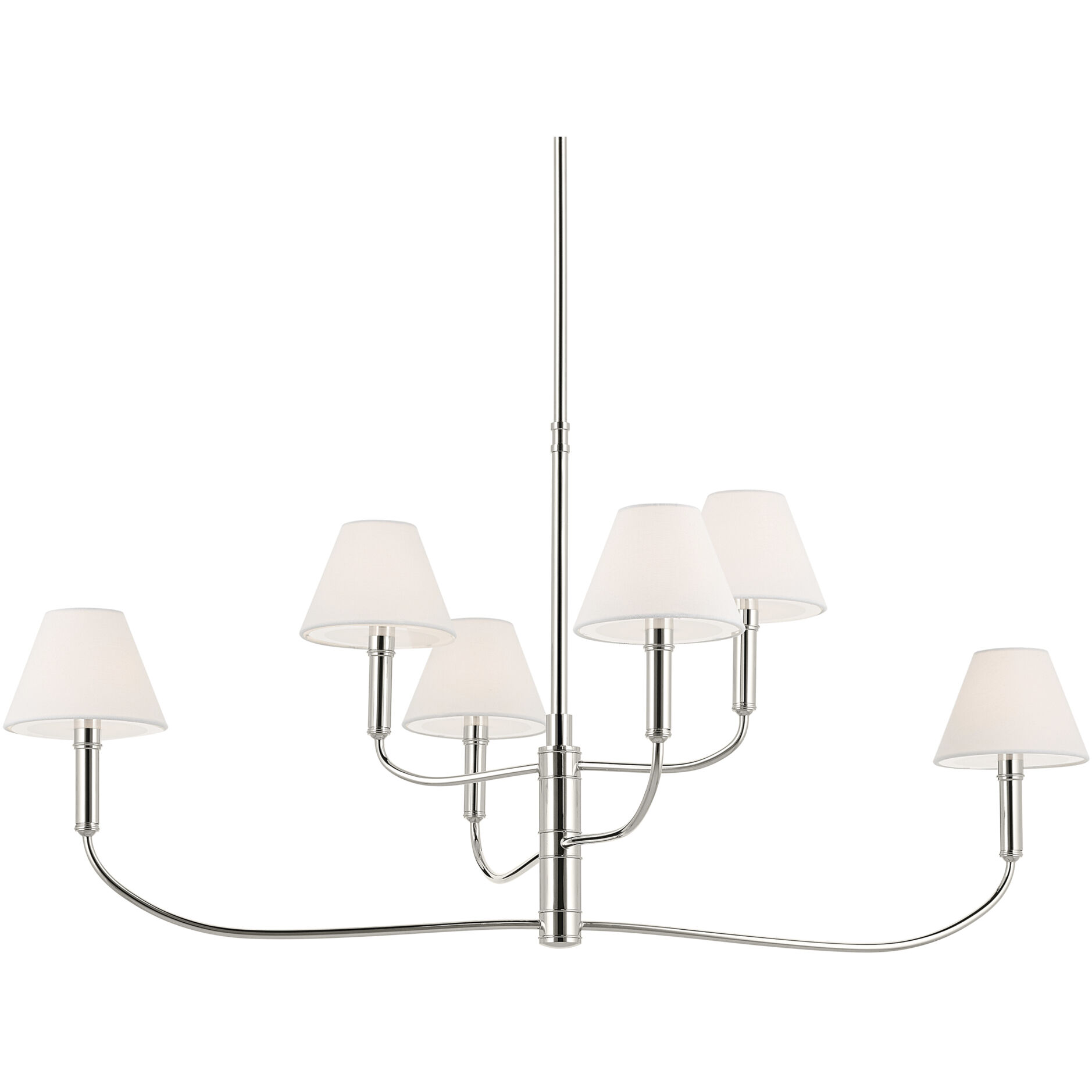 Eadie 6 Light 6 inch Polished Nickel Chandelier Ceiling Light