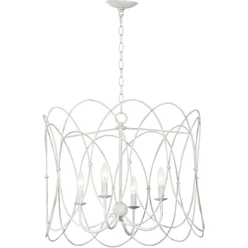 Trellis 4 Light 19.25 inch Weathered White Multi-Light Pendant Ceiling Light