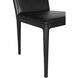 Newton Ebony Black Leather Dining Chair