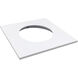 M2 Matte Powder White Square Trim Ring