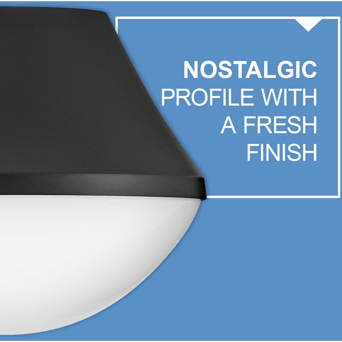 Haddie LED 11 inch Black Foyer Light Ceiling Light, Flush Mount