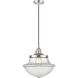 Franklin Restoration Oxford LED 11.75 inch Polished Nickel Mini Pendant Ceiling Light in Clear