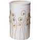 Linen Fiddlehead 6.5 X 4 inch Candleholder