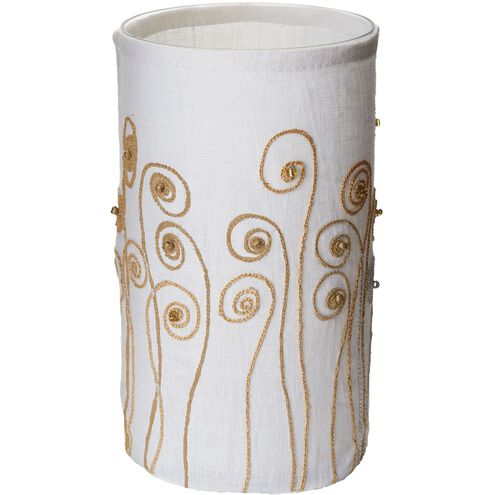 Linen Fiddlehead 6.5 X 4 inch Candleholder