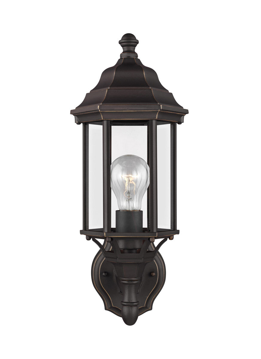 Sevier 1 Light 16.25 inch Antique Bronze Outdoor Wall Lantern, Small