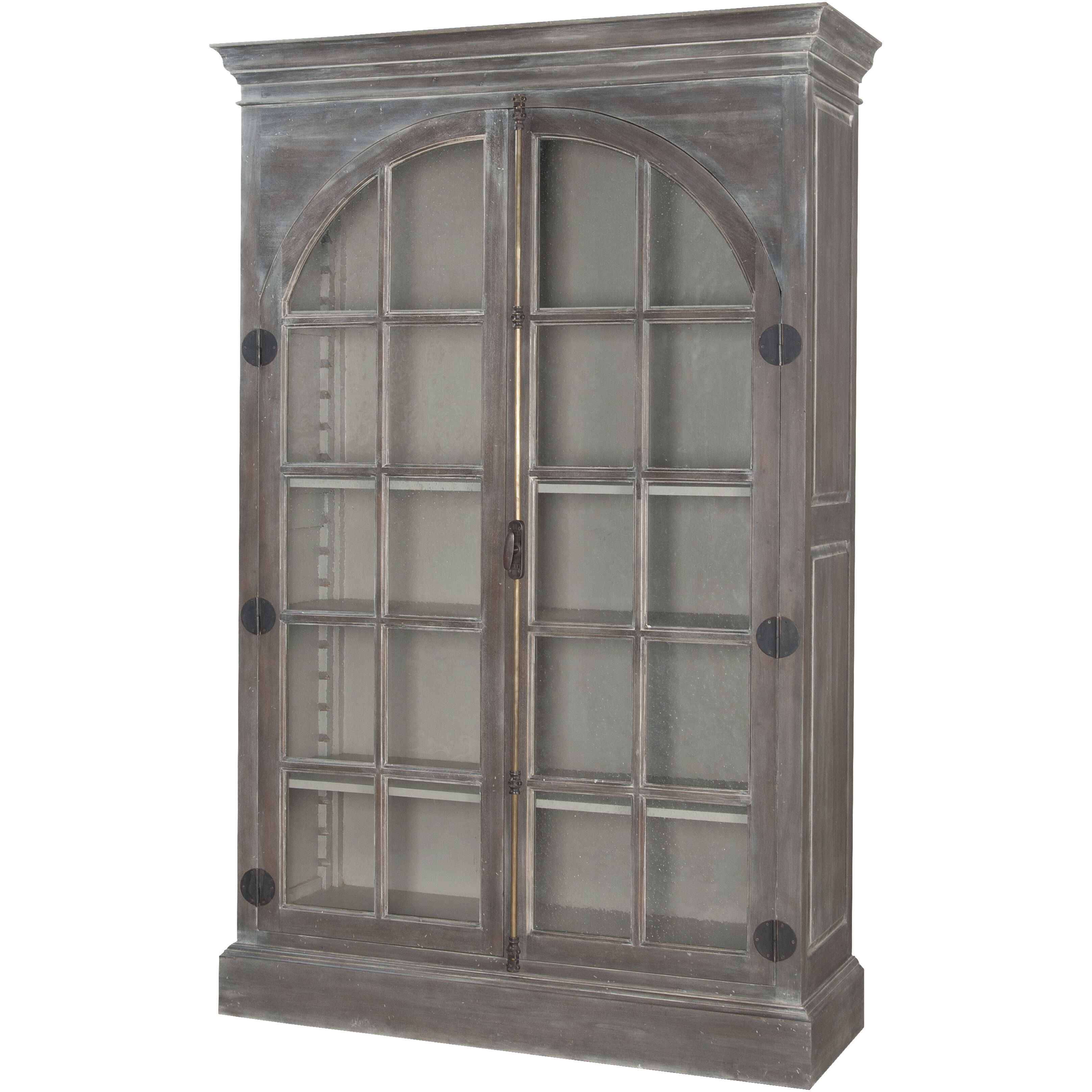 Manor Greige with Clear and Bronze Cabinet